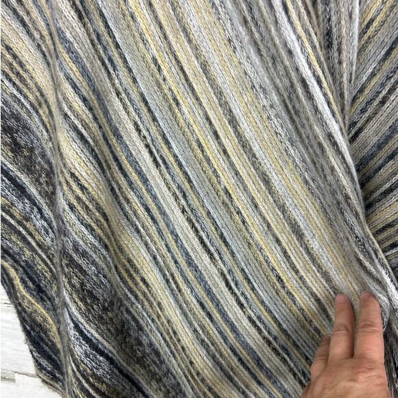 Coco & Carmen Women’s OS Striped Multicolor Boho Cardigan Poncho NWT - Picture 6 of 6